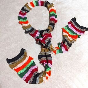 Cejon NWOT Light Knit Women's Scarf w/ Ruffled Edges